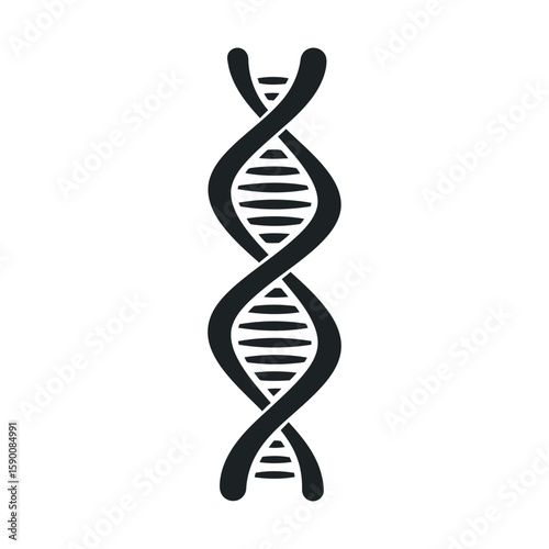 Editable dna vector Icon with medical and scientific concept illustration