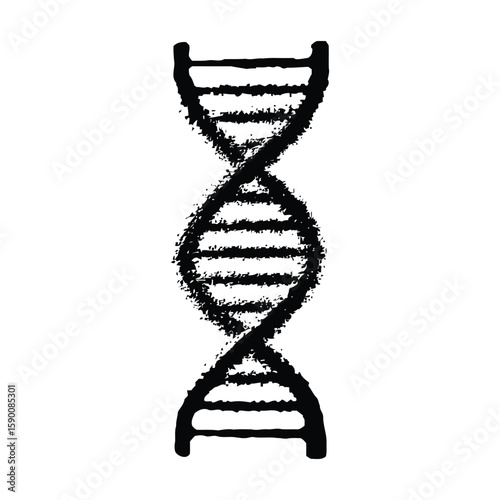 Editable dna vector Icon with medical and scientific concept illustration