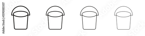 Bucket icon collection. Vector illustration EPS10.
