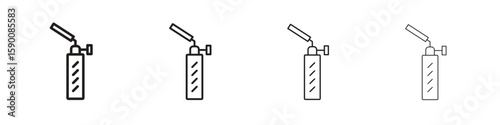 Blowtorch icon collection. Vector illustration EPS10.