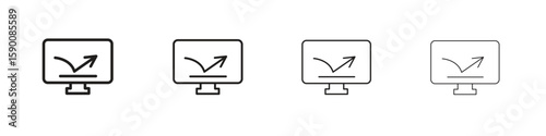 Bounce rate icon collection. Vector illustration EPS10.