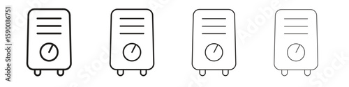 Air purifier icon collection. Vector illustration EPS10.