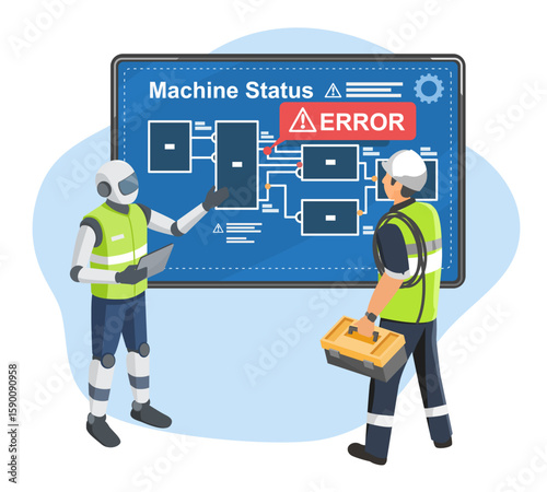 Artificial intelligence analyzing industrial machinery failure in real time for predictive maintenance and efficient problem solving in smart factory environment