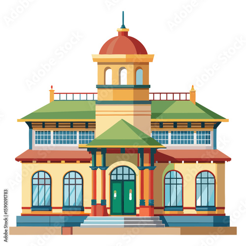 Train station building