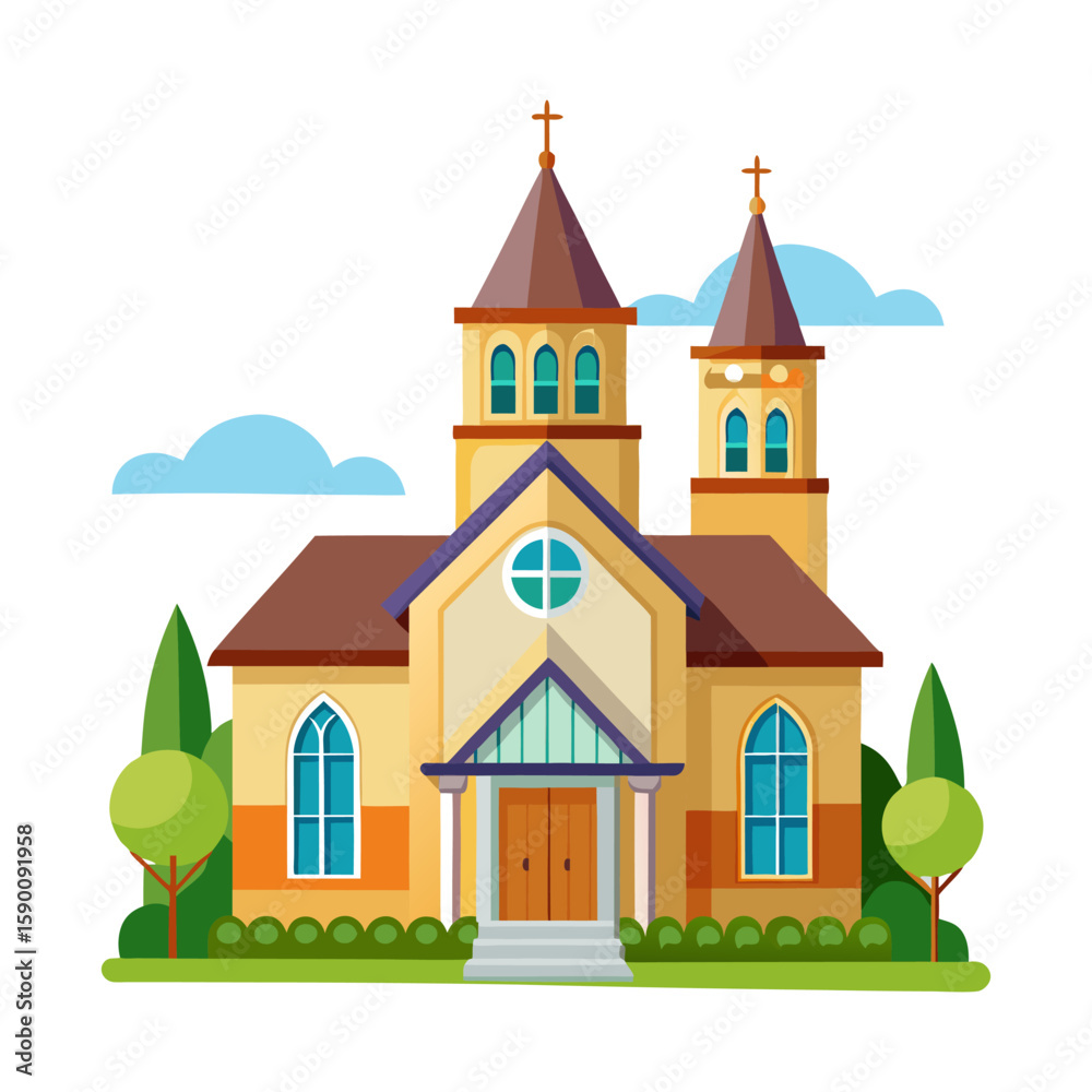 Naklejka premium Church building