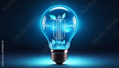 energy efficient led bulb with blue hue a modern lighting solution for sustainability