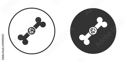 Multiple myeloma icon vector graphics in black and white color