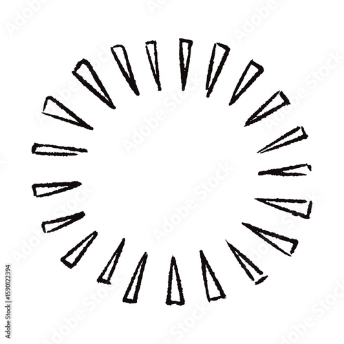 手描きの心の声の吹き出し
