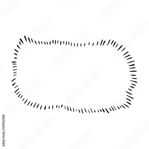 手描きの心の声の吹き出し