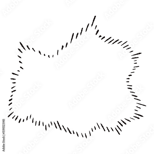 手描きの心の声の吹き出し