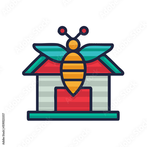 Apitherapy clinic icon beehive medical treatment & natural remedies