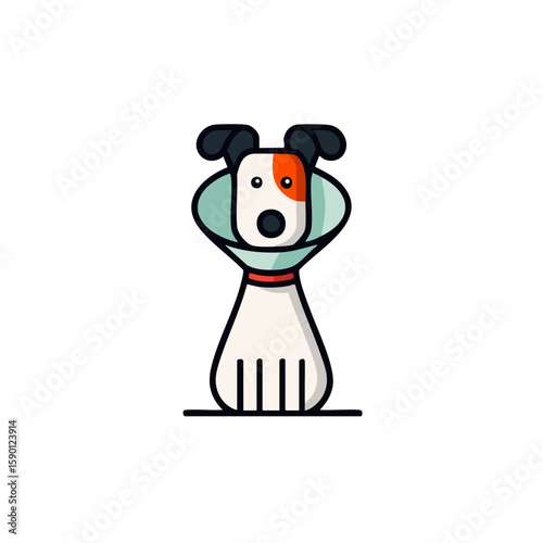 Dog cone of shame veterinary care, pet recovery, and post-surgery protection