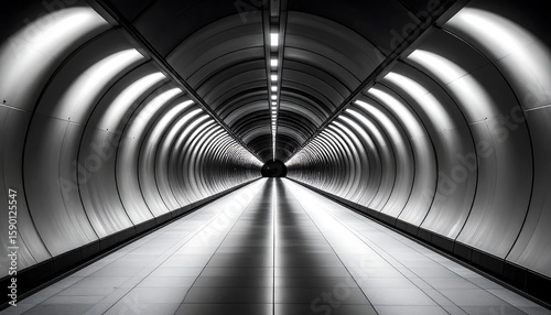 Wallpaper Mural A long, arched tunnel Torontodigital.ca