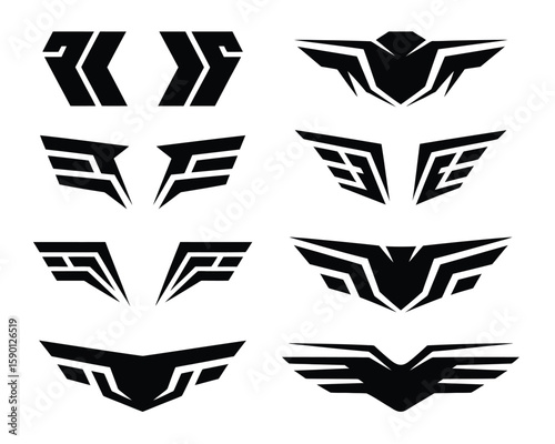 automotive decal car graphic, racing stripe vector