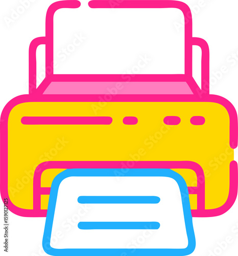 printer icon vector illustration