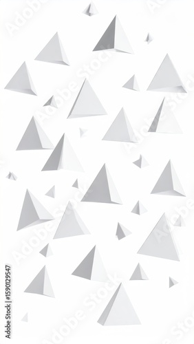 Abstract geometric pattern of many white pyramids Free Download Abstract geometric pattern of many white pyramids - GFXLoad