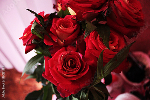 bouquet of red roses