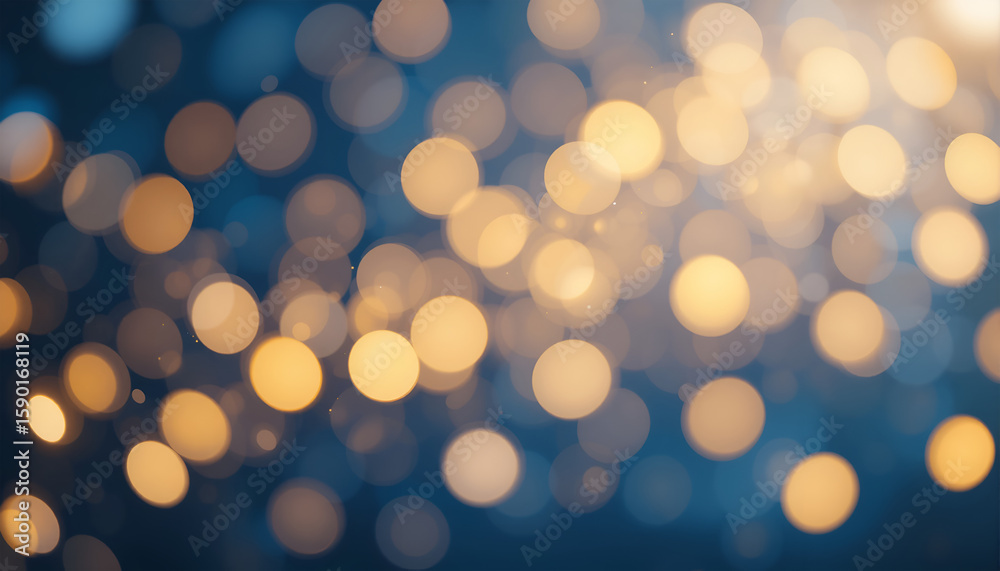 Obraz premium Warm Bokeh Light Abstract Festive Background