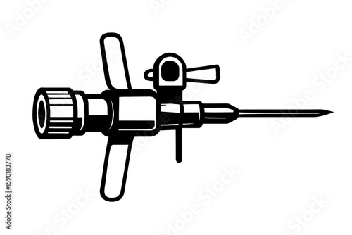 IV Cannula Medical Needle Vector - Intravenous Catheter for Infusion