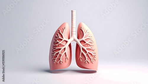 Wallpaper Mural 3D model of human lungs (1) Torontodigital.ca