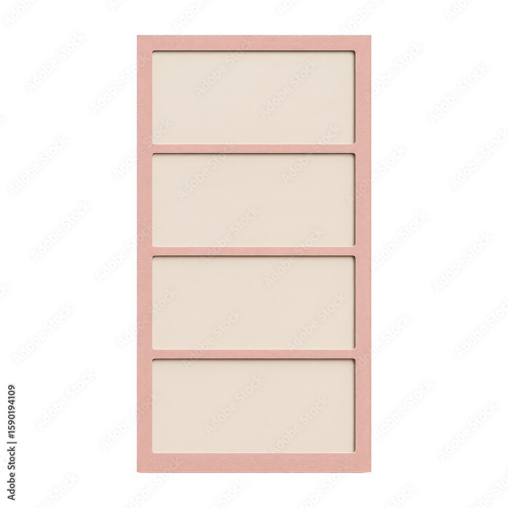 PNG Minimalist pink four-panel frame PNG Minimalist pink four-panel frame
