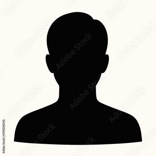 Silhouette of a Person for Profile Use