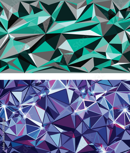 abstract geometri flouids background vector 