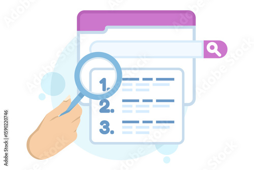 SEO ranking concepts. SEO optimization. Search engine performance, performance marketing, analytics, and search engine rankings. Rankings increase, and rankings from one to three tend to rise.