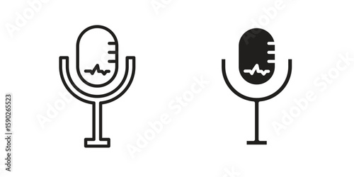 Voice recognition icon vector design. set web icons