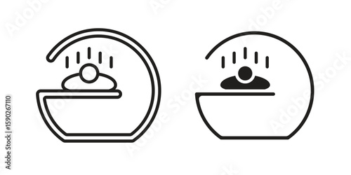 Solarium icon vector design. set web icons