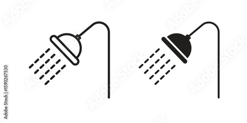 Shower Head icon vector design. set web icons