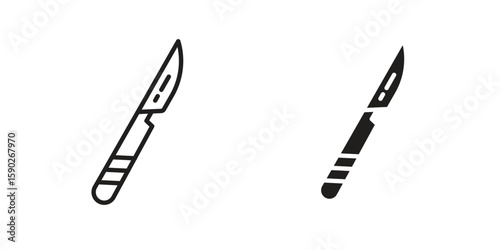 Scalpel icon vector design. set web icons