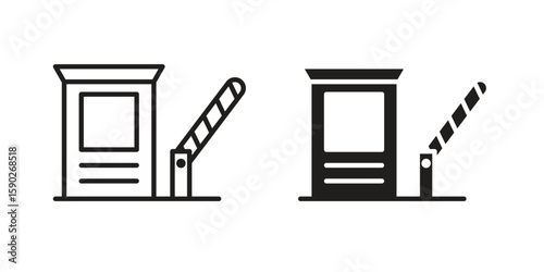 Road toll icon vector design. set web icons