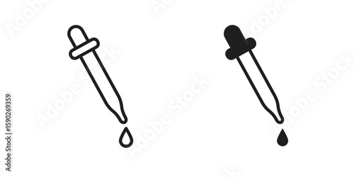 Pipette icon vector design. set web icons