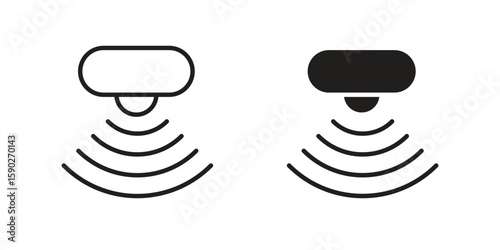 Motion sensor icon vector design. set web icons