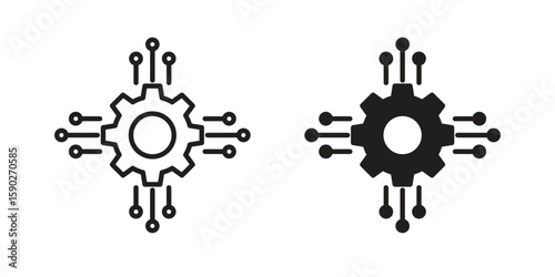 Microservices icon vector design. set web icons