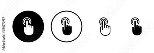 Hand cursor icon logo design. cursor sign and symbol. hand cursor icon clik