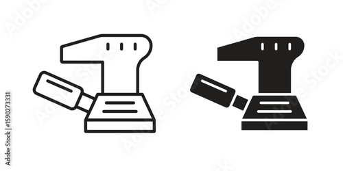 Floor sanding machine icon vector design. set web icons