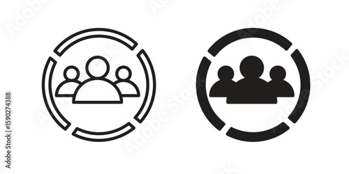 Demographics icon vector design. set web icons
