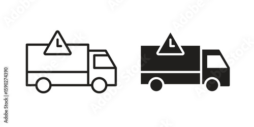 Delivery delay icon vector design. set web icons