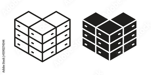 Data center icon vector design. set web icons