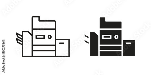 Copier icon vector design. set web icons