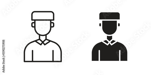 Concierge icon vector design. set web icons