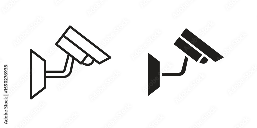 CCTV icon vector design. set web icons CCTV icon vector design. set web icons