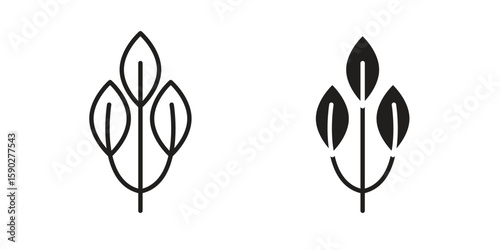 Basil icon vector design. set web icons