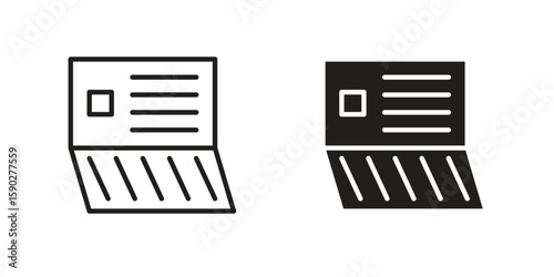Bankbook icon vector design. set web icons