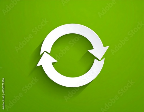 Wallpaper Mural Circular arrows on a green background Torontodigital.ca