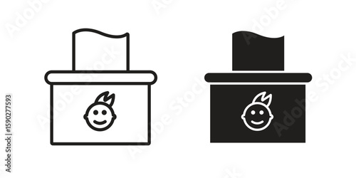 baby wipe icon vector design. set web icons