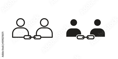 Affiliate link icon vector design. set web icons