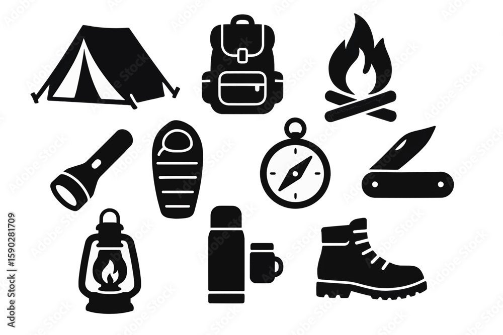 Fototapeta premium Camping equipment